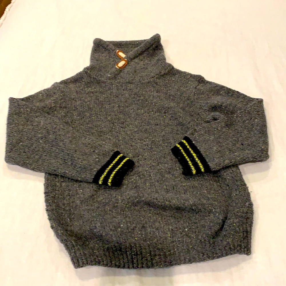 Zara knitwear cowl neck gray sweater Size6